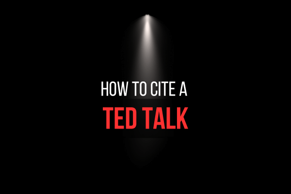 How to Cite a TED Talk